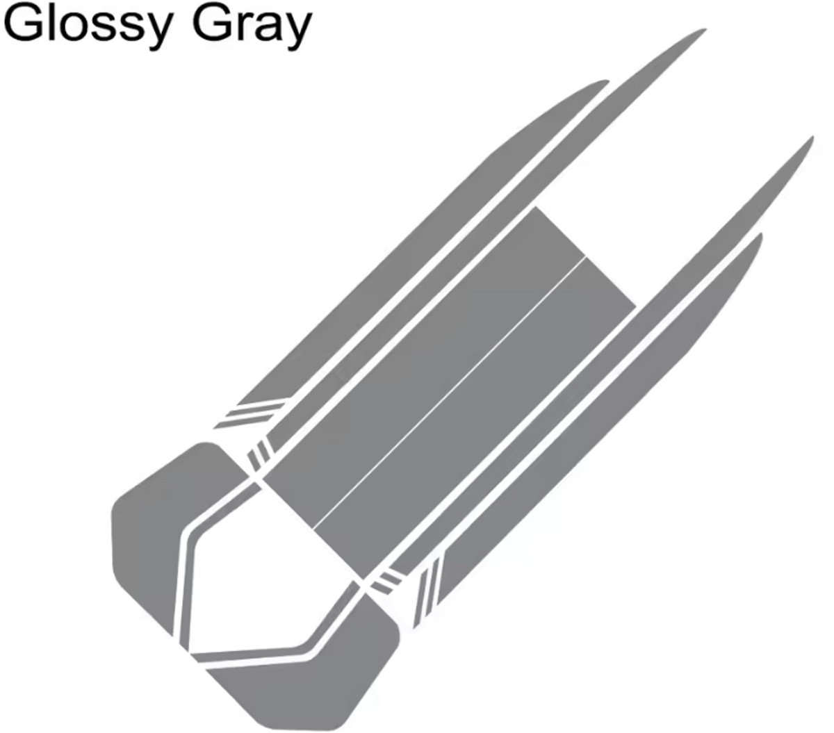 2 Stks/partij Auto Stickers Voor Ford Transit Tourneo Custom Mk7 Mk8 Mk9 Sport Stripe Kit Bestelwagen Vinyl Stickers Tuning Auto Accessoires