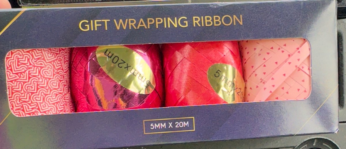 Cadeaulint Set – 4 Kleuren – 20m x 5mm – Glanzend Inpaklint – Krullint voor Cadeaus, Feest, Kerst & Verjaardagen