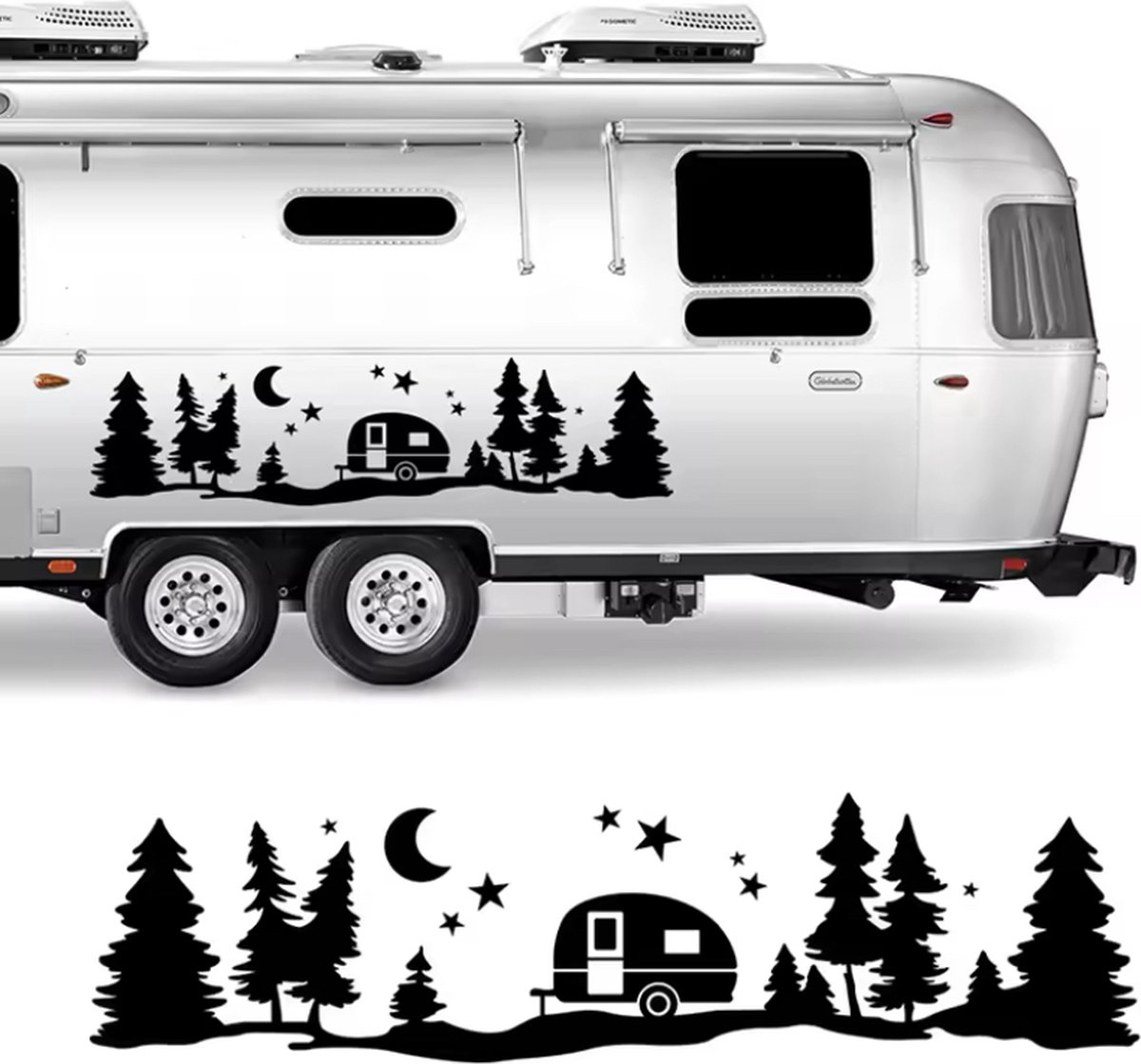 Een Maat Bomen Bos Vinyl Body Decal Sticker Voor Suv Rv Caravan Offroad Auto Decor