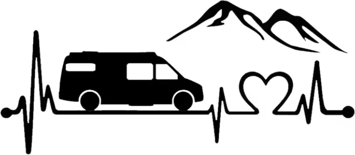 Zwart Grootte:40*18cm Sprinter Camper Van Gestanst Vinyl Decal Auto Sticker Waterdicht Auto Decors Op Carrosserie Bumper Achterruit Laptop