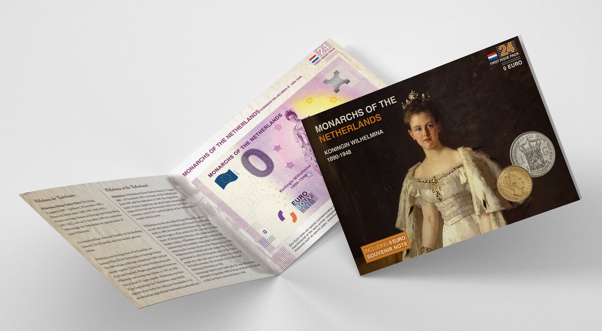 0 Euro biljet Nederland 2020 - Koningin Wilhelmina LIMITED EDITION