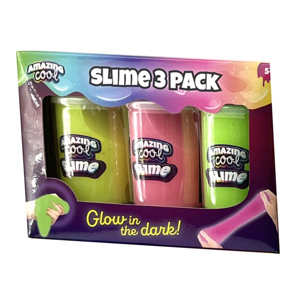 Amazing Cool Glow In The Dark Slime 3 Pack