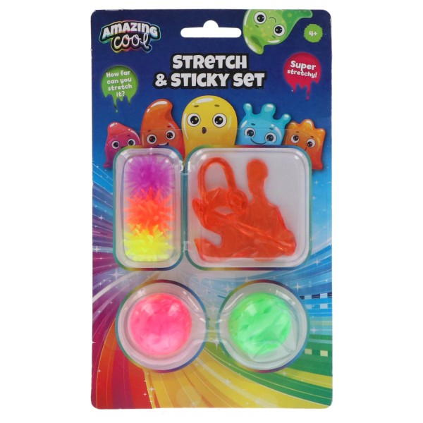 Amazing Cool Plakhandje Plakbal 2 Stuks En 3 Raamlopers Sticky