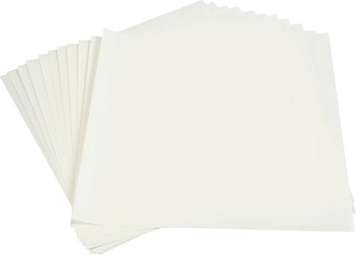 Lantaarnpapier, 30x30 cm, 80 gr, 12 vel/ 1 doos