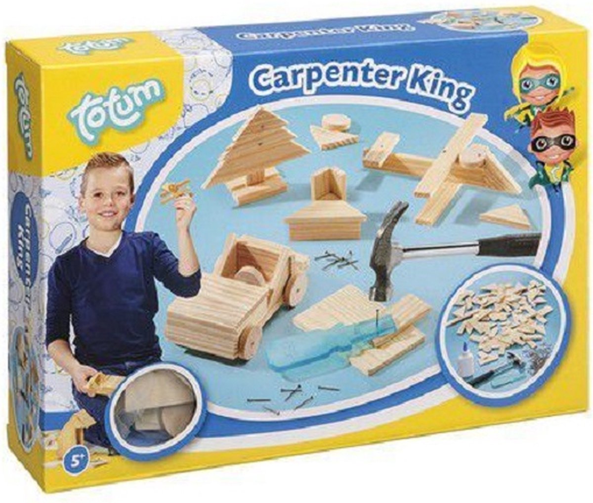Timmerset - Hamer, Spijkertjes, Hulpjes - Kinderen - Totum Kids - Carpenter King