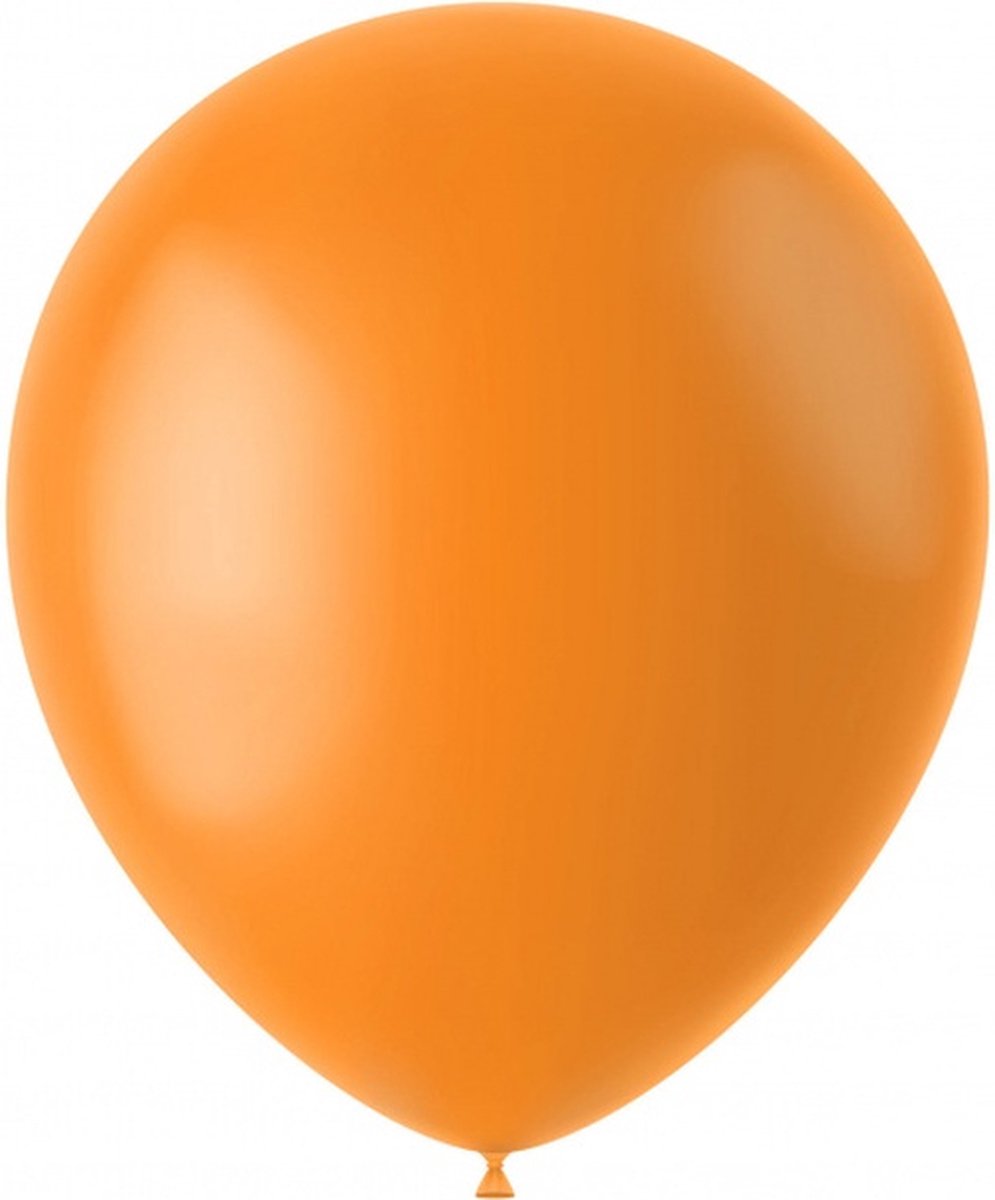 ballonnen 33 cm latex oranje 10 stuks