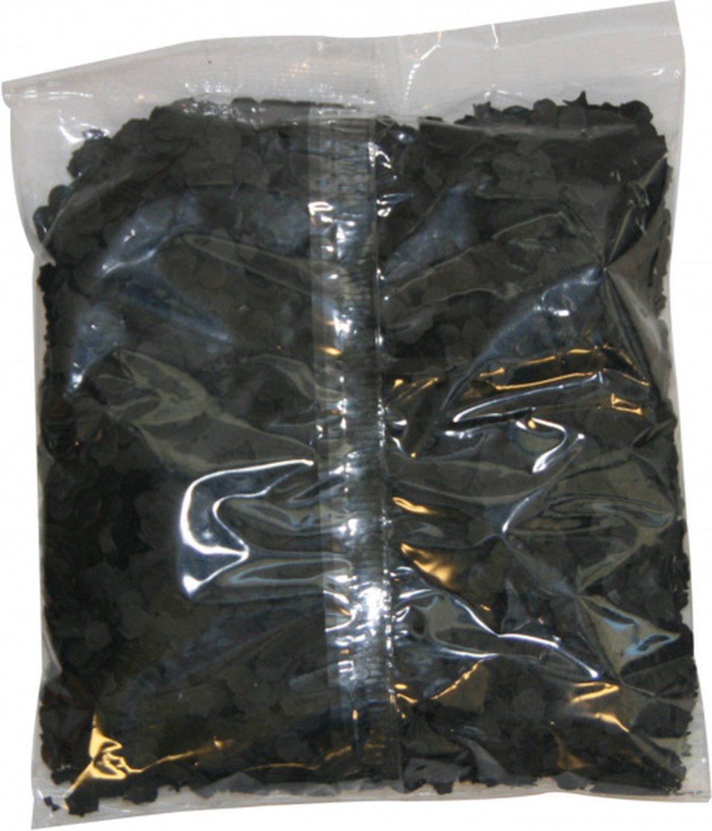 confetti 1 kilogram papier zwart