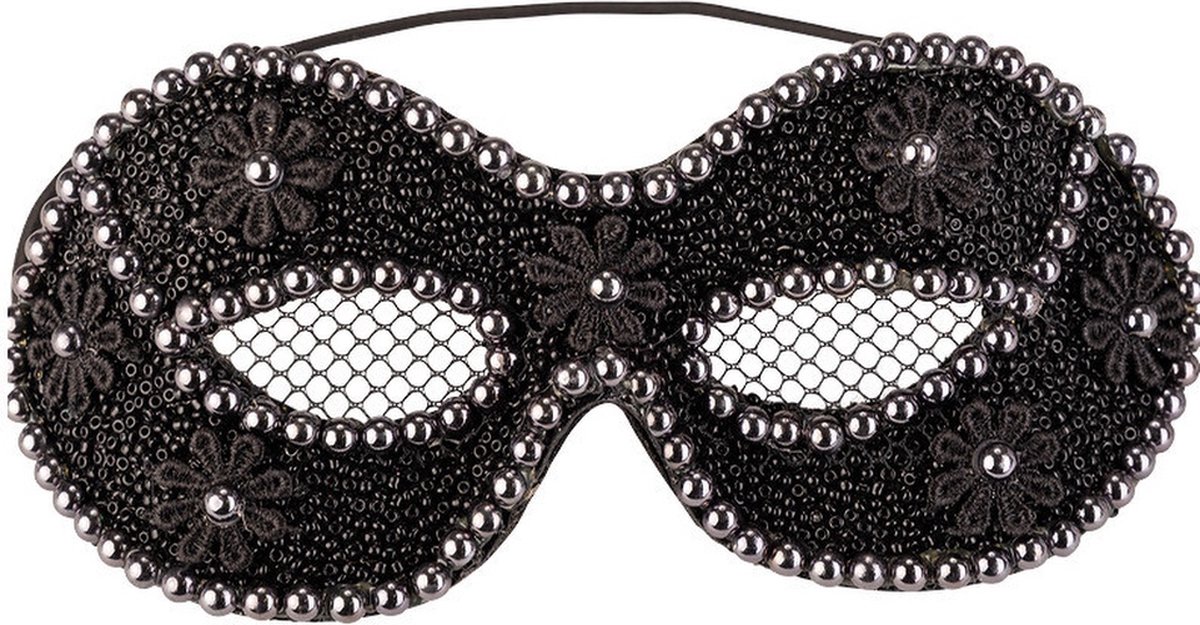 halfmasker dames zwart one-size