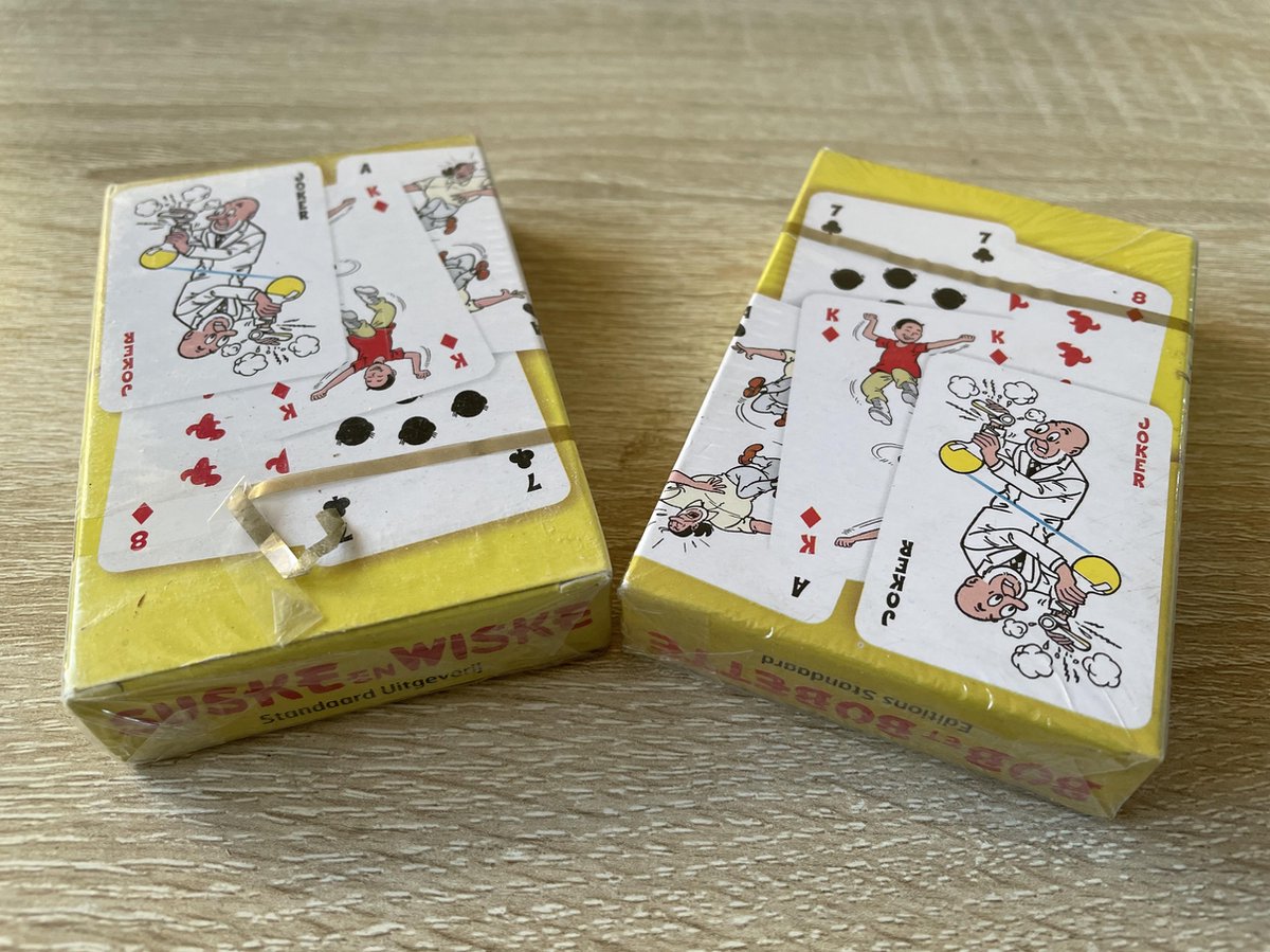 Suske en Wiske speelkaarten  met tekeningen