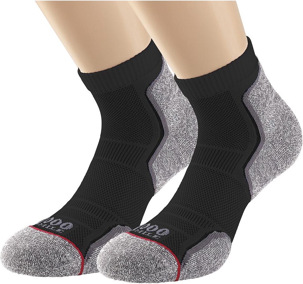 1000 Mile Run Anklet Mens (Twin Pack) (Recycled)