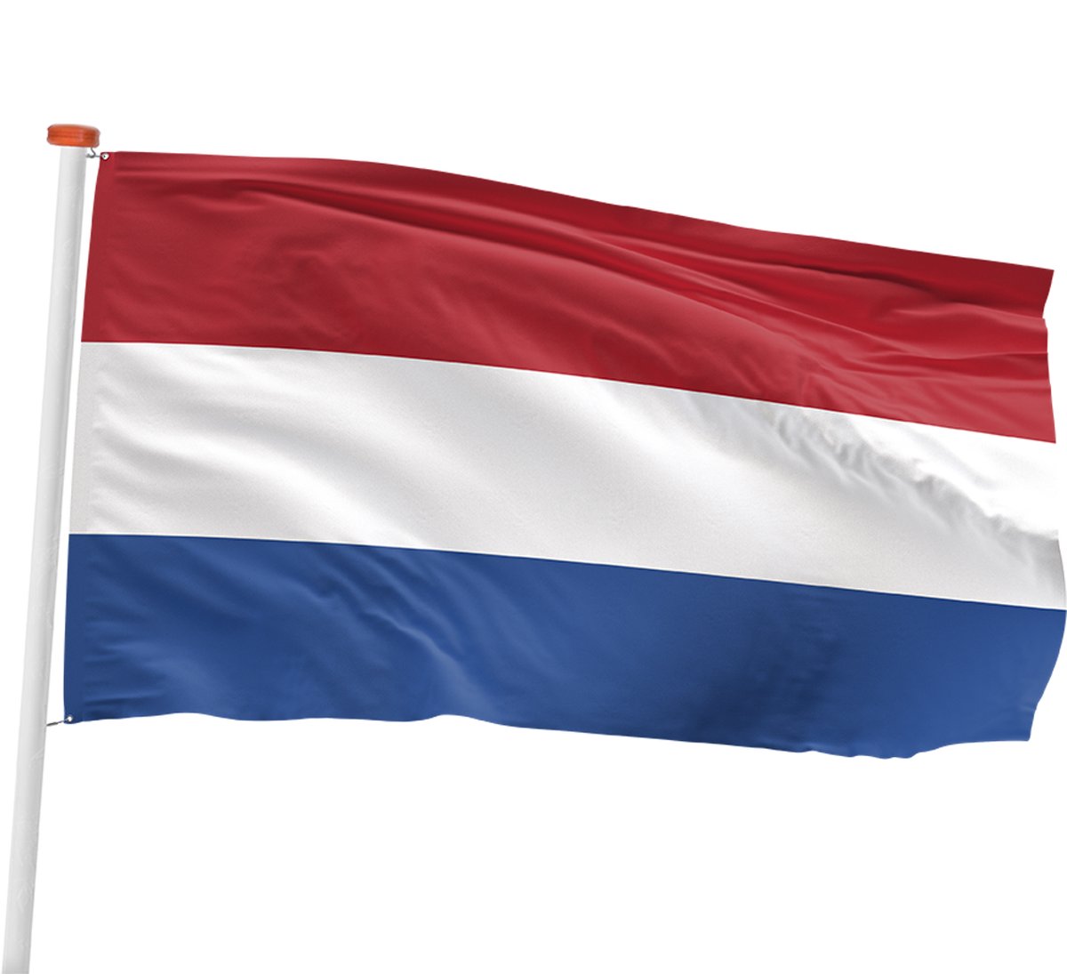 Nederlandse vlag - 100 x 150 cm - Premium Kwaliteitsvlag - Geschikt voor buiten - Koningsdag - voor stok v.a. 2meter