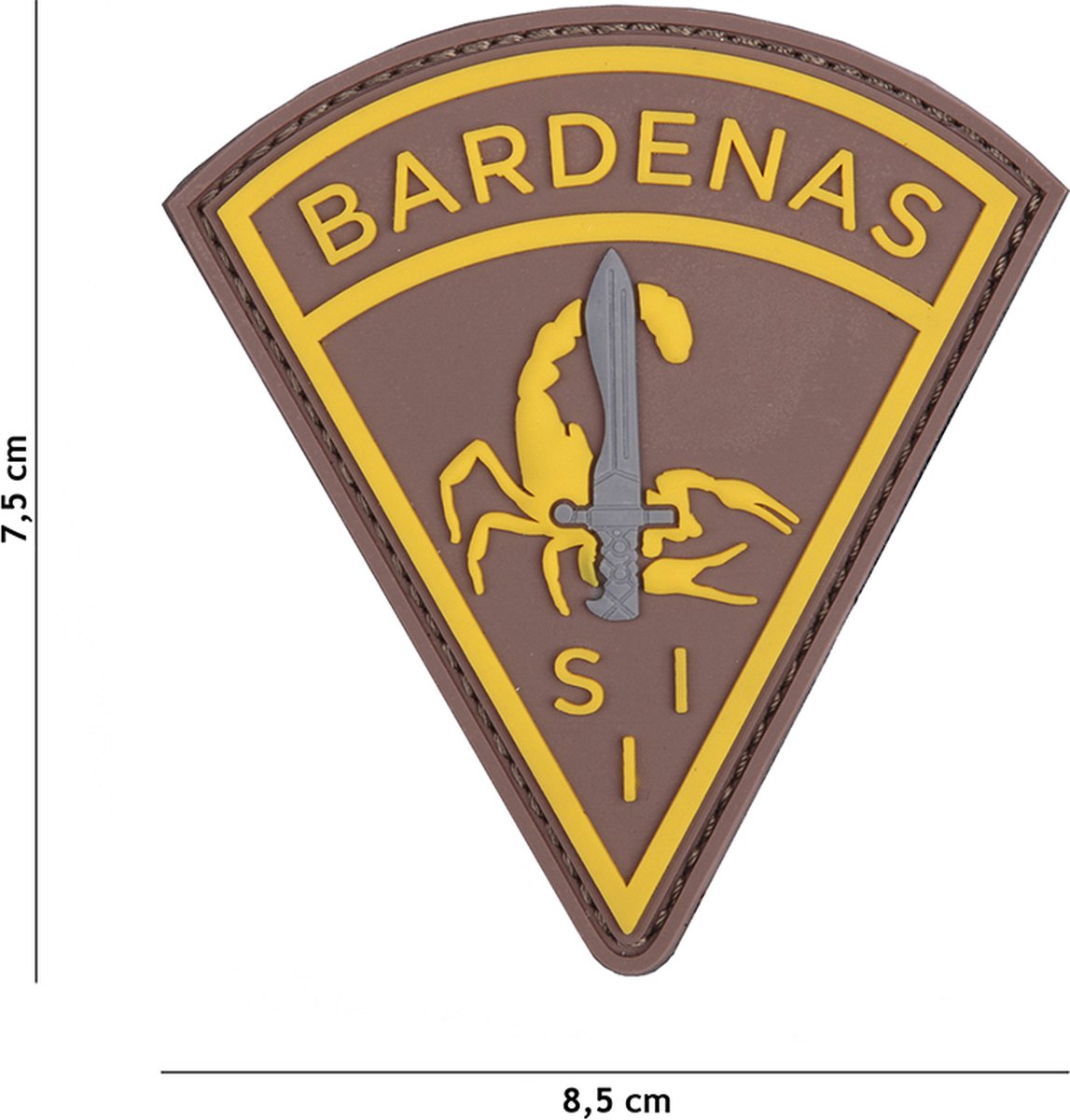 101 Inc Embleem 3D Pvc Bardenas Geel   Bruin   20054