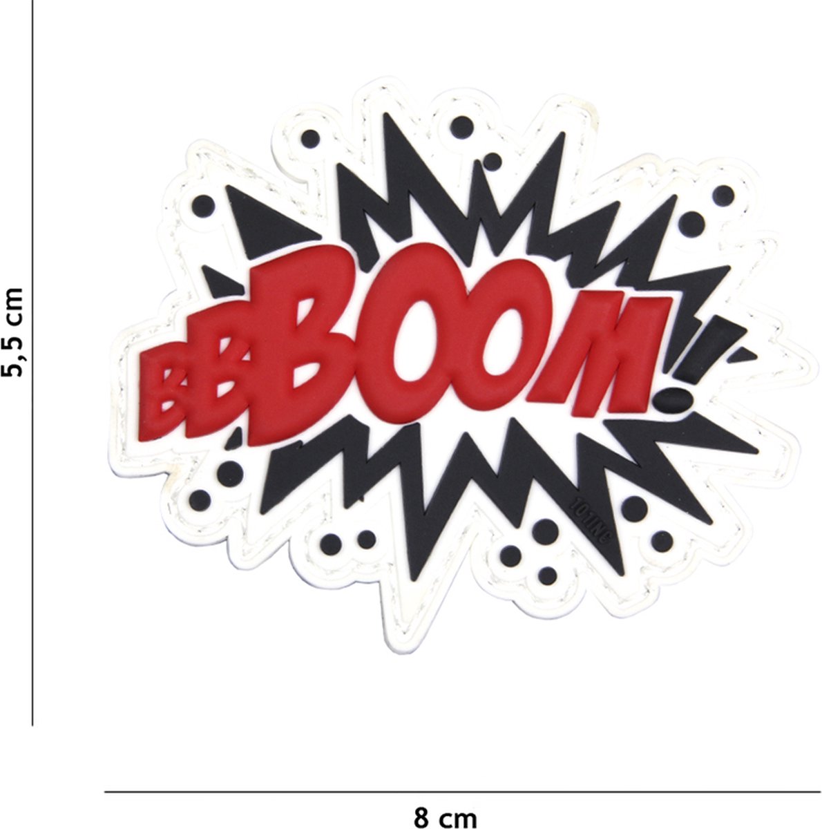 101 Inc Embleem 3D Pvc Boom! Rood  18029