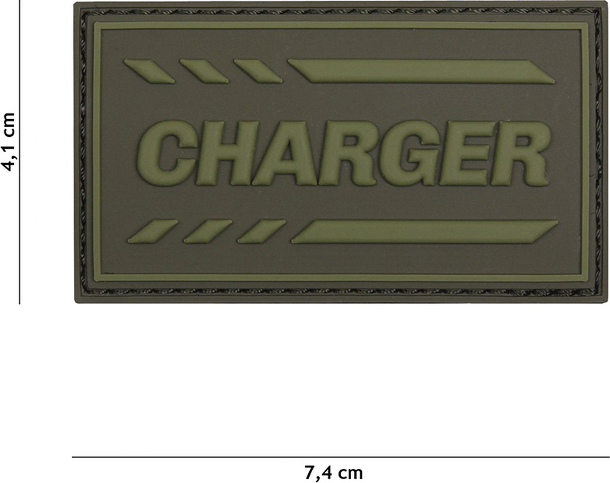 101 Inc Embleem 3D Pvc Charger Groen 19040