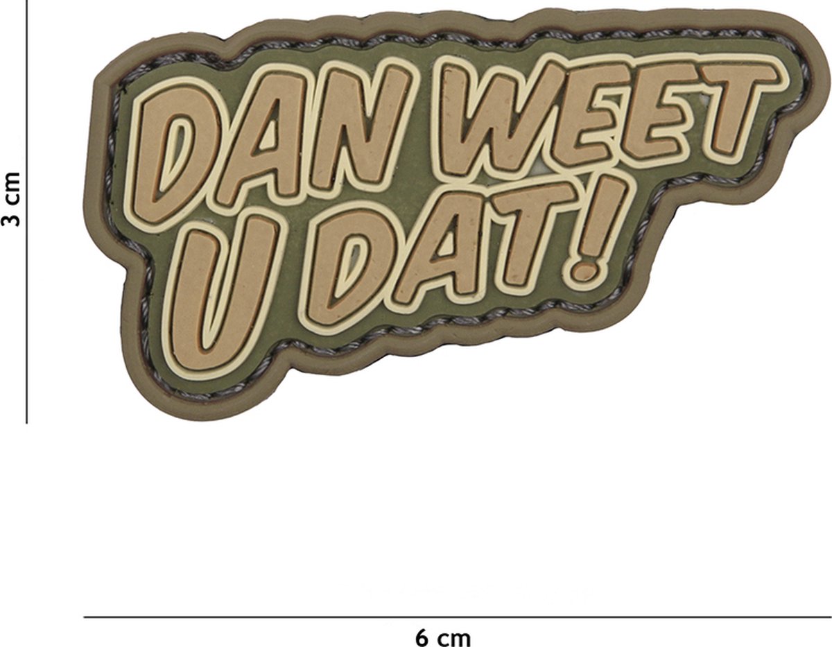 101 Inc Embleem 3D Pvc Dan Weet U Dat Coyote  12064