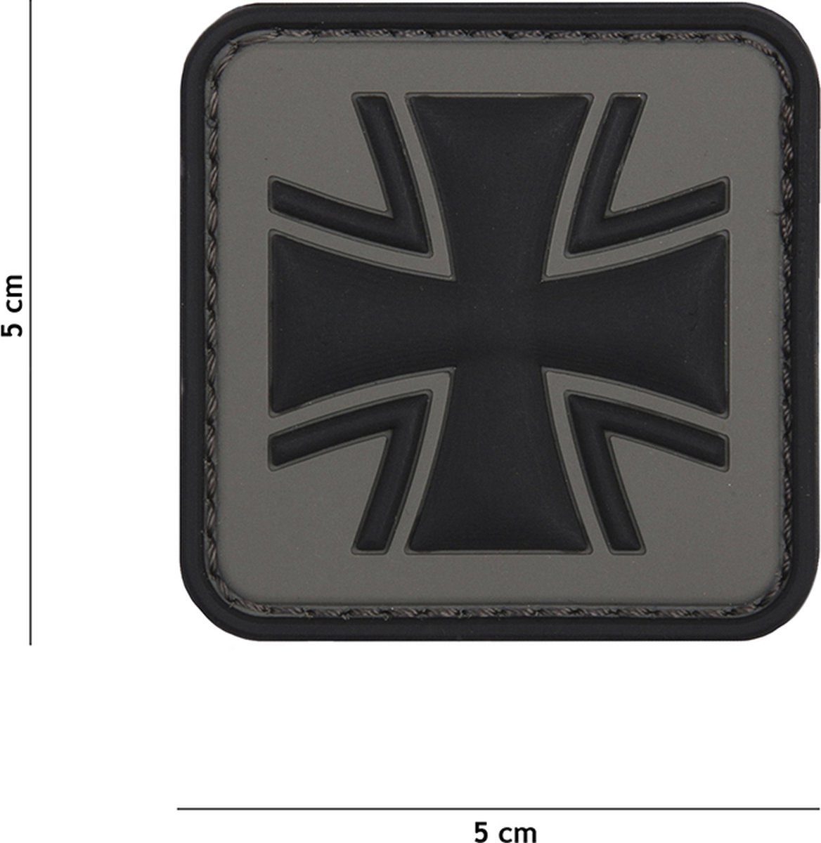 101 Inc Embleem 3D Pvc Duits Kruis Grijs  2072