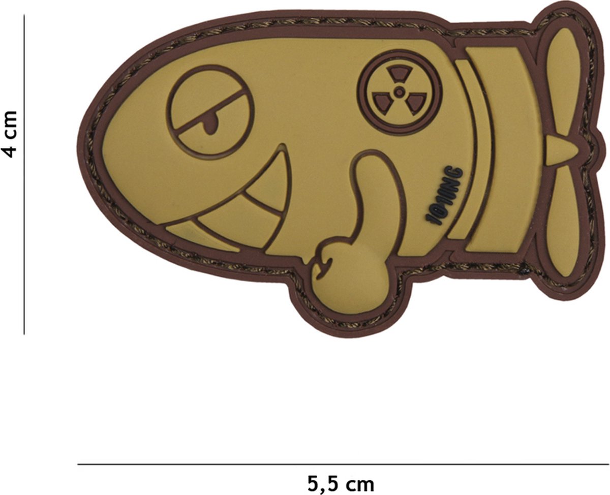 101 Inc Embleem 3D Pvc Funny Torpedo Coyote  17049