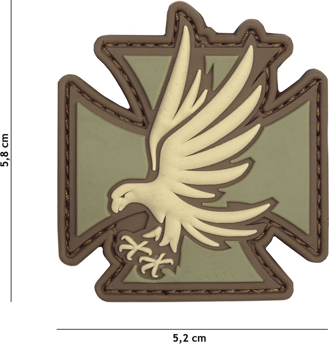 101 Inc Embleem 3D Pvc Iron Eagle Coyote  12068