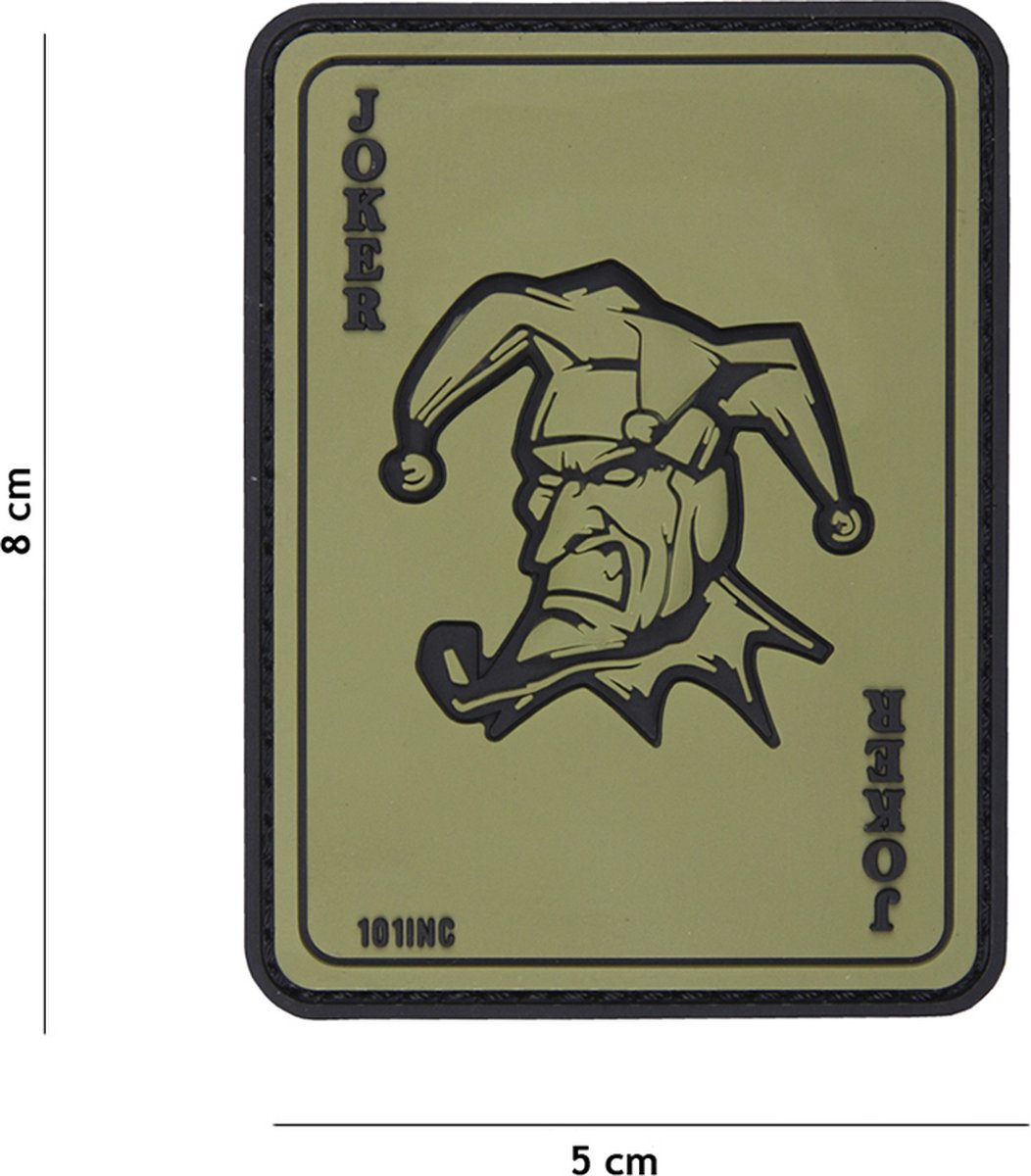 101 Inc Embleem 3D Pvc Joker Groen 18084