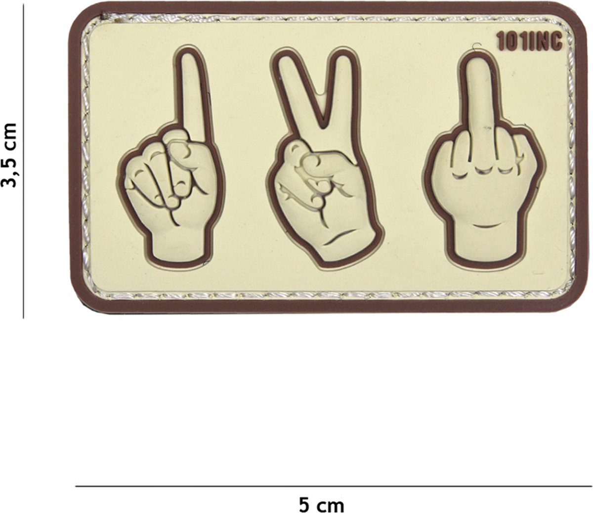 101 Inc Embleem 3D Pvc One, Two, Fuck You Coyote  18060