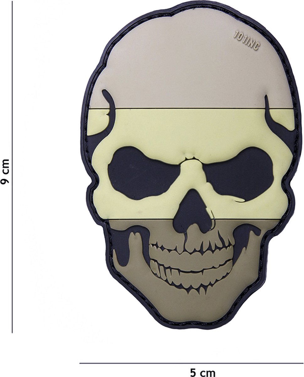 101 Inc Embleem 3D Pvc Skull Nederland Subdued 16022