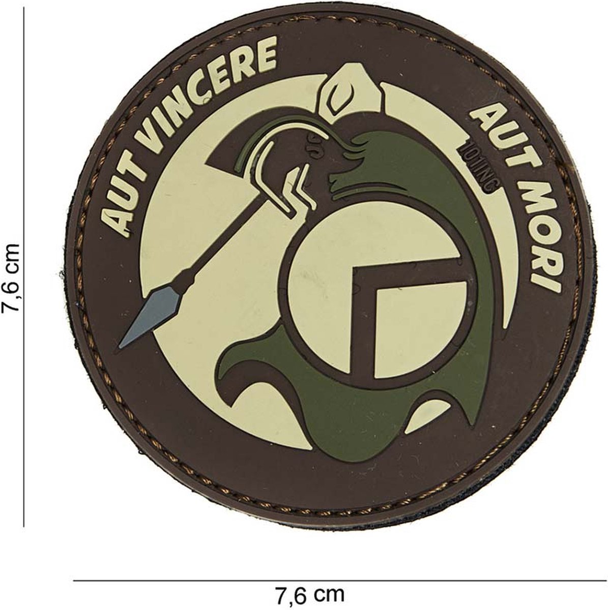 101 Inc Embleem 3D Pvc Spartan Aut Bruin  14047