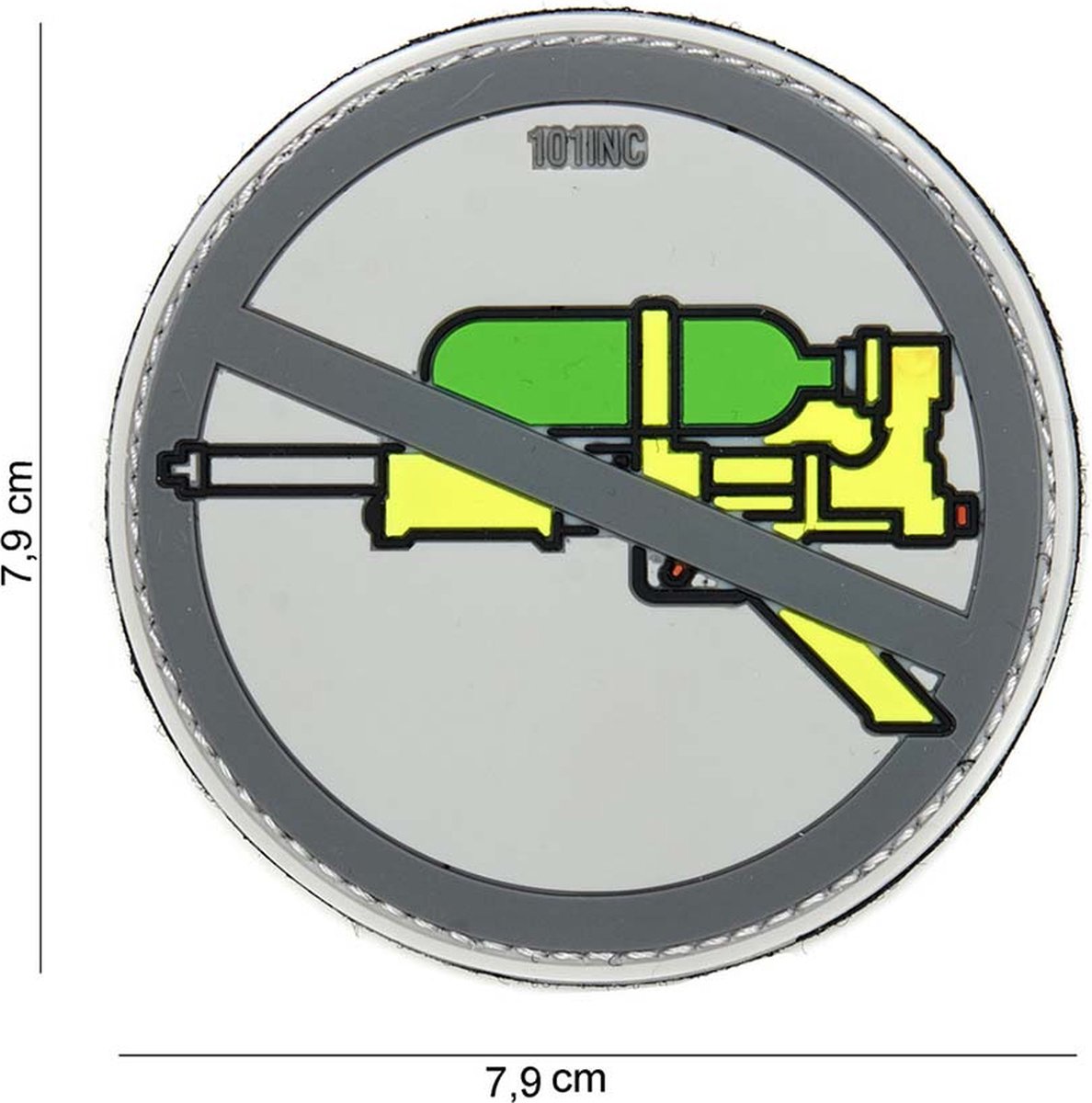 101 Inc Embleem 3D Pvc Super Soaker Grijs  14054