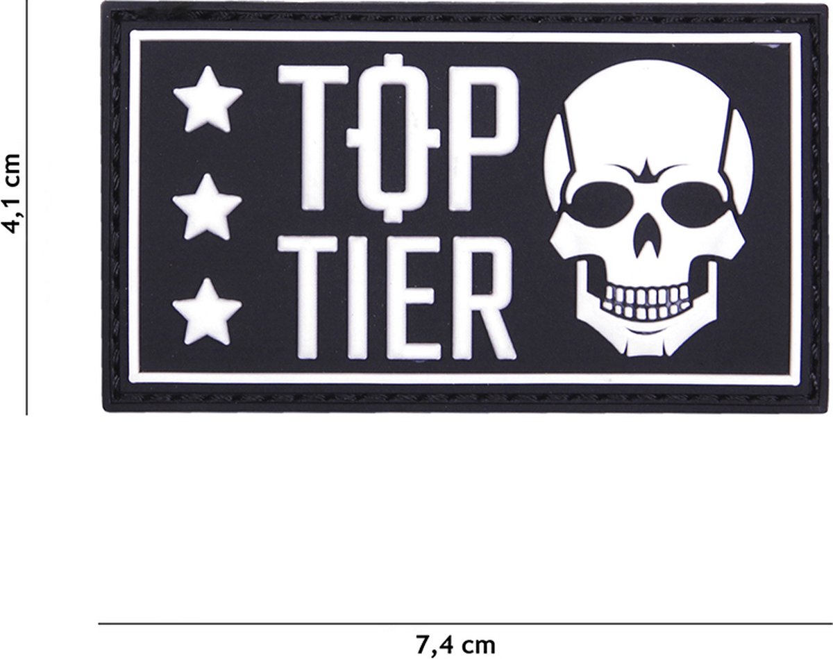 101 Inc Embleem 3D Pvc Top Tier Zwart 19030