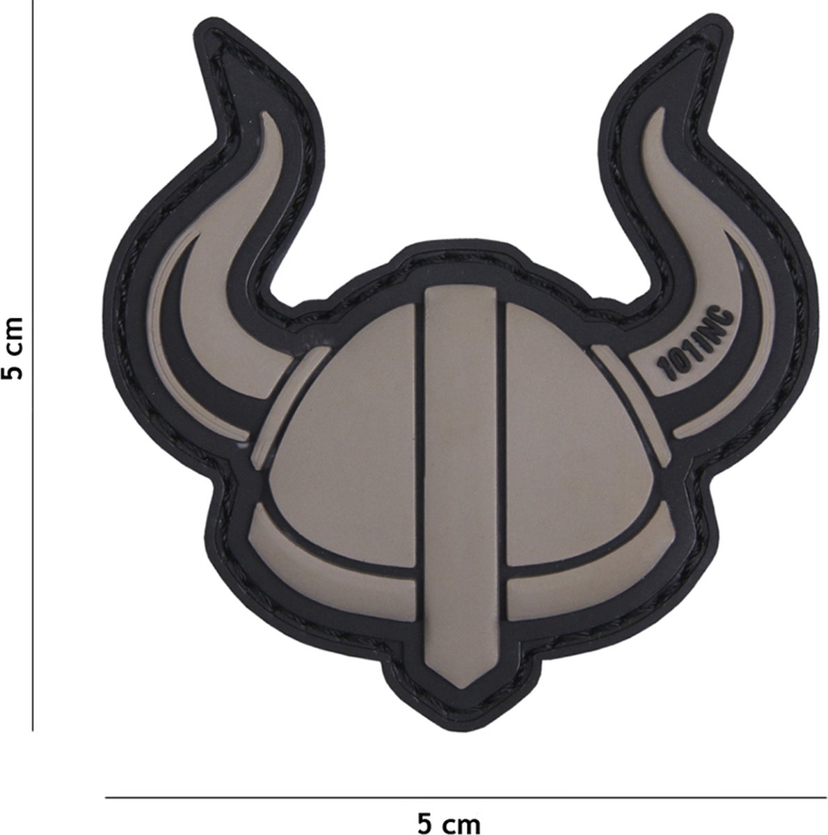 101 Inc Embleem 3D Pvc Viking Helm Grijs 17017