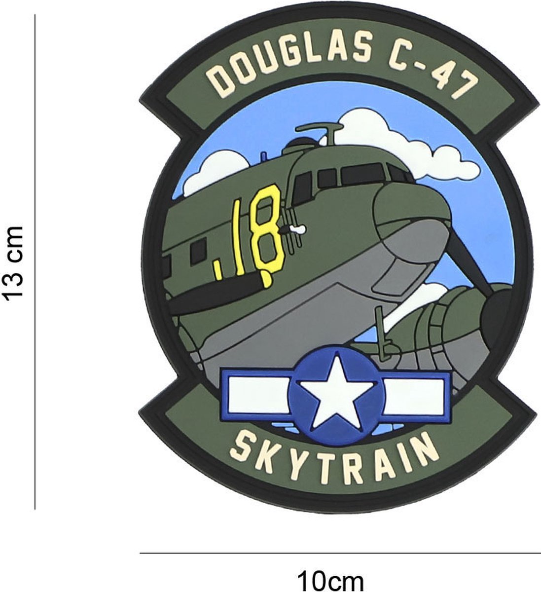 Embleem 3D PVC Douglas C-47