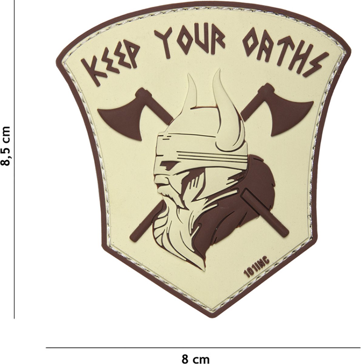 Embleem 3D PVC Keep your oaths beige