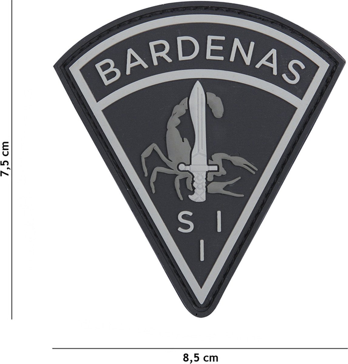 Embleem 3D PVC Bardenas zwart