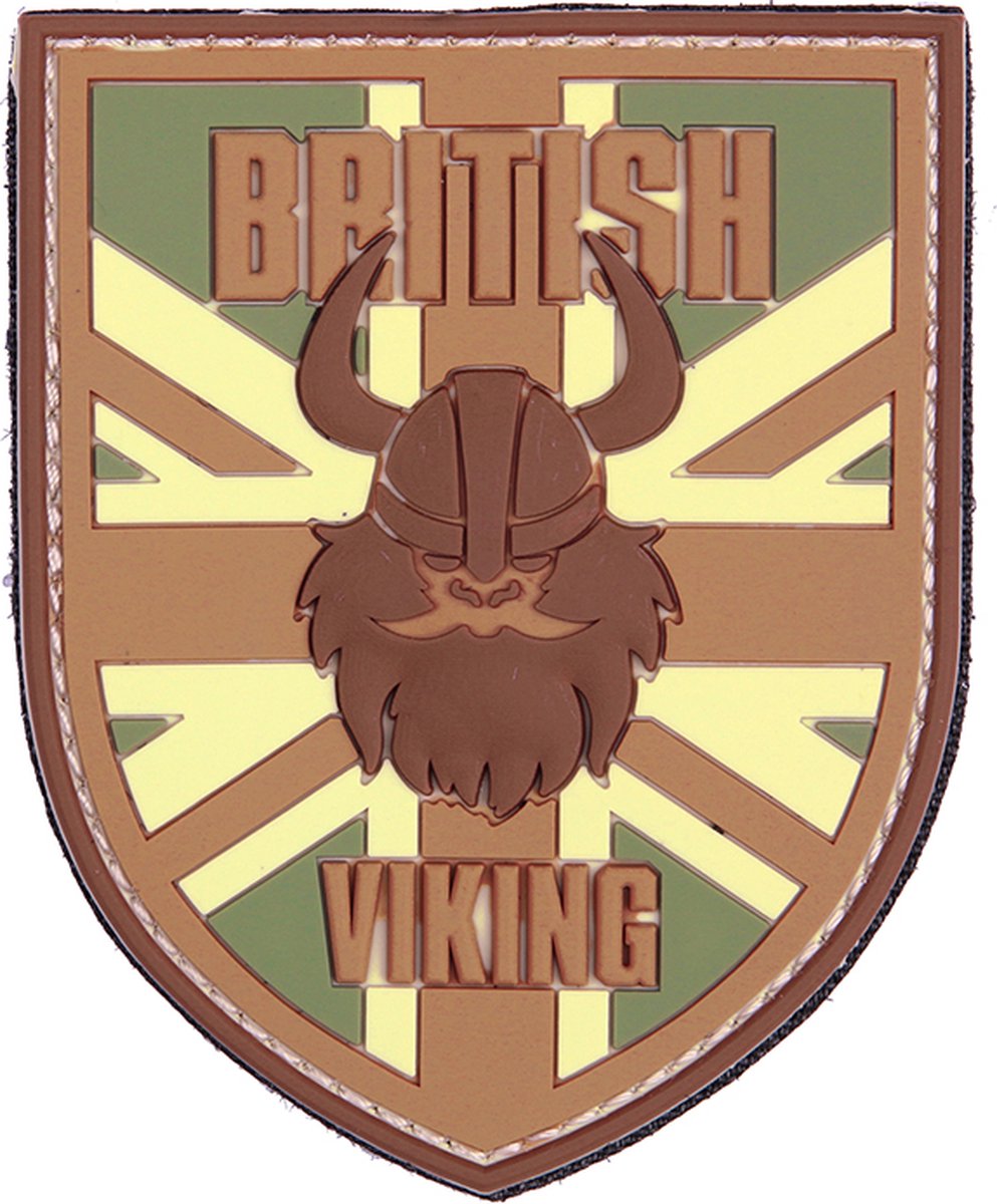 Embleem 3D PVC British viking multi