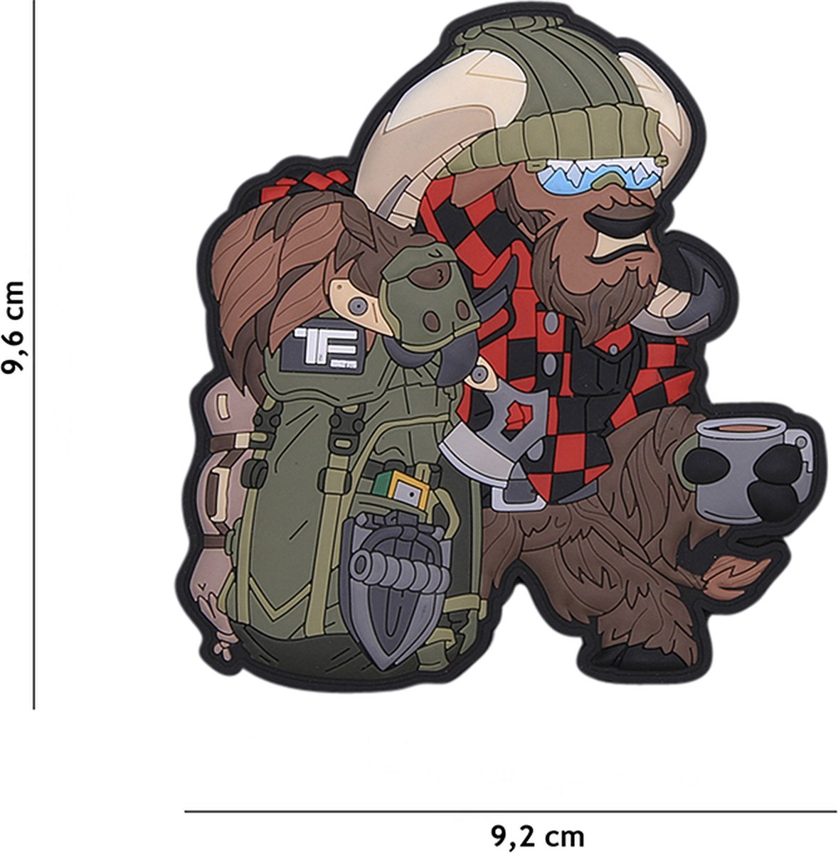 Embleem 3D PVC Bushcraft Ox TF-2215