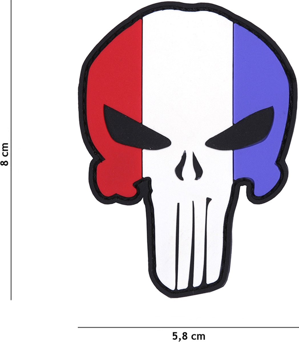 Embleem 3D PVC Crazy punisher