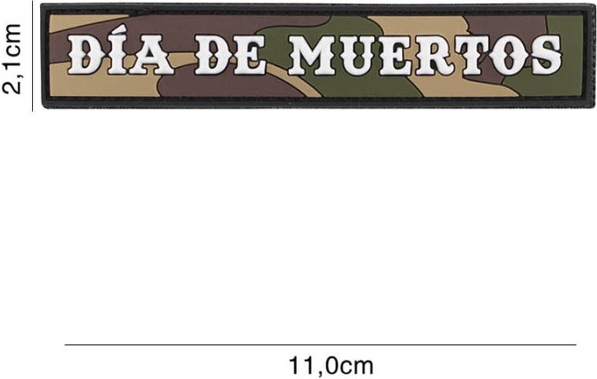 Embleem 3D PVC Dia De Muertos Woodland