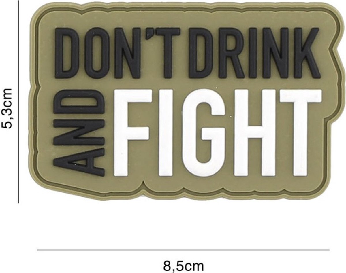 Embleem 3D PVC Dont Drink Groen