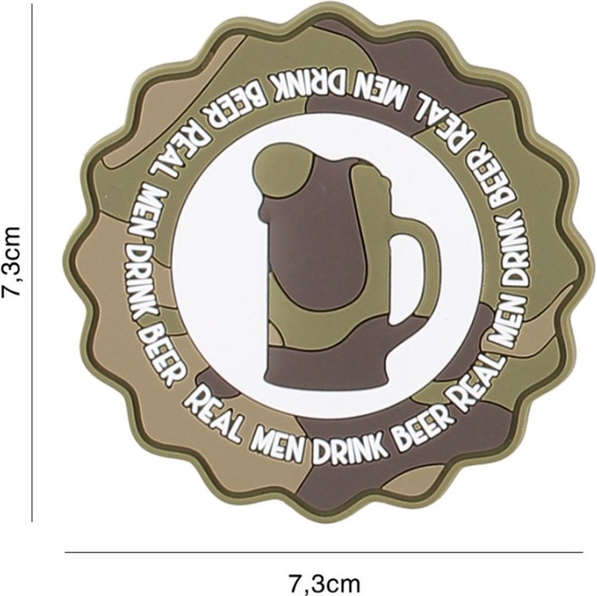 Embleem 3D PVC Drink Beer Woodland