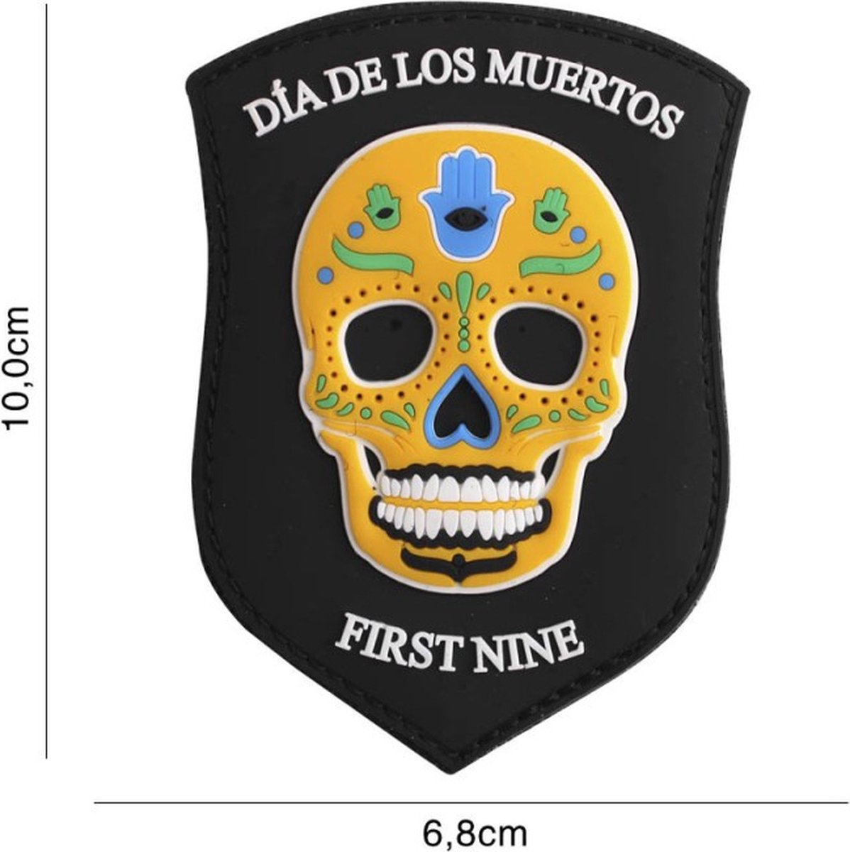 Embleem 3D PVC First Nine Schild Geel