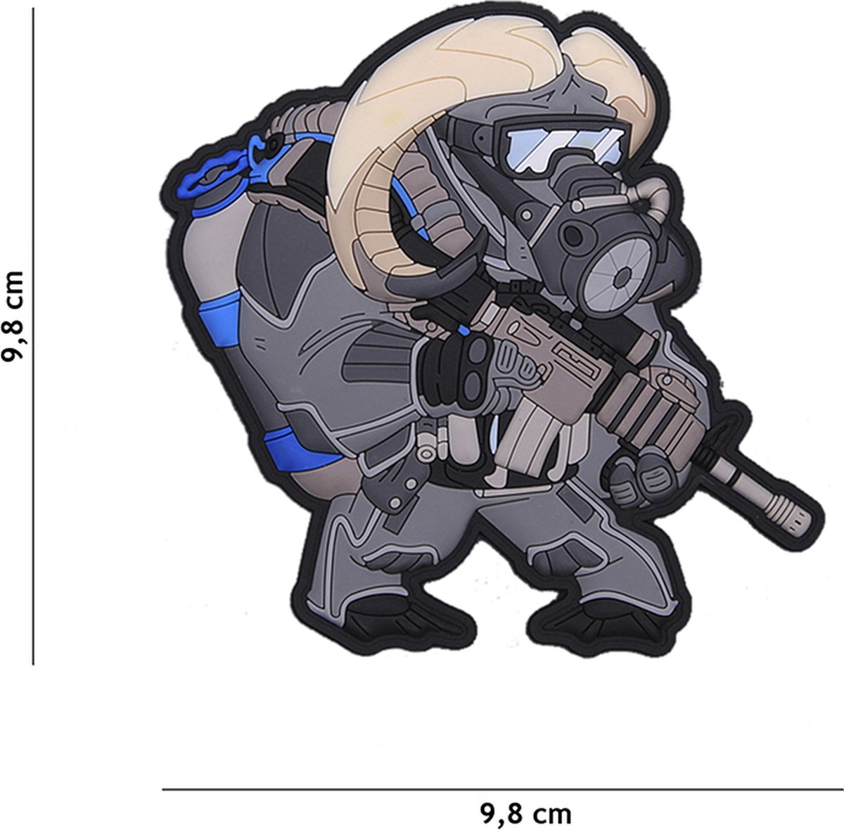 Embleem 3D PVC Frogman Ox TF-2215