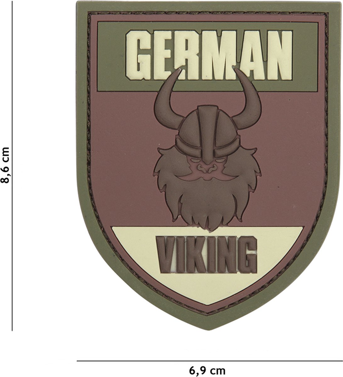 Embleem 3D PVC German viking multi