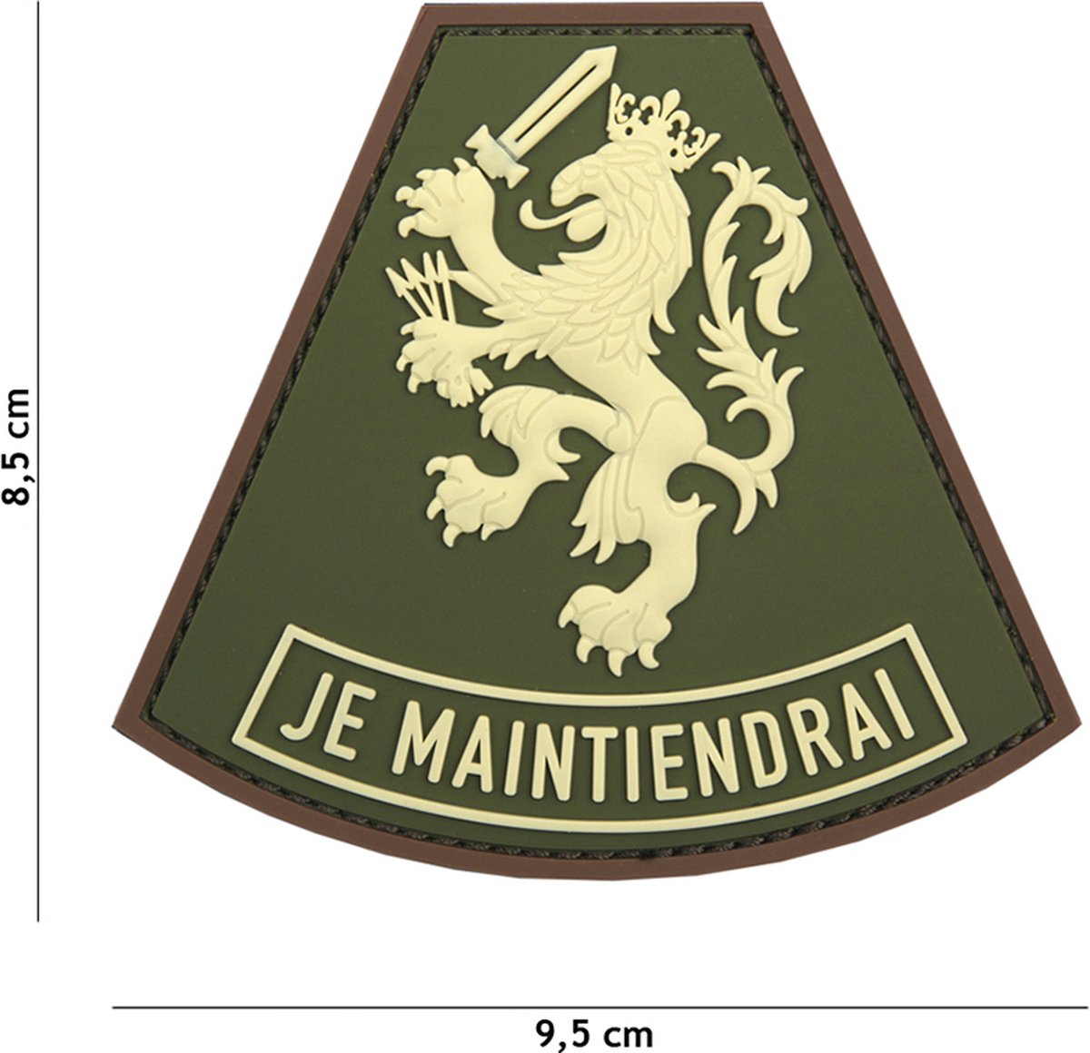 Embleem 3D PVC Je maintiendrai groen