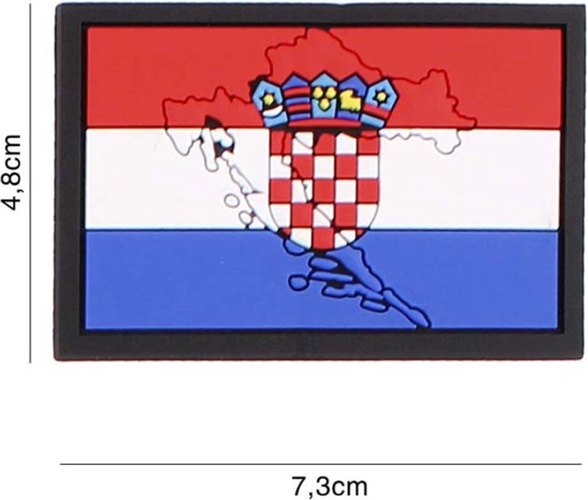 Embleem 3D PVC Kroatië Met Contour