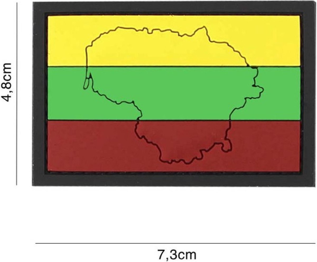 Embleem 3D PVC Litouwen met Contour