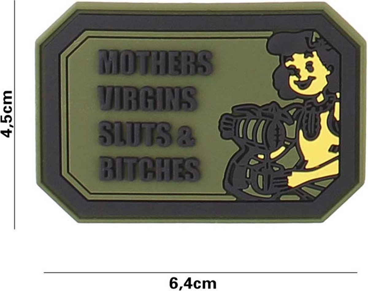 Embleem 3D PVC Mothers virgins groen
