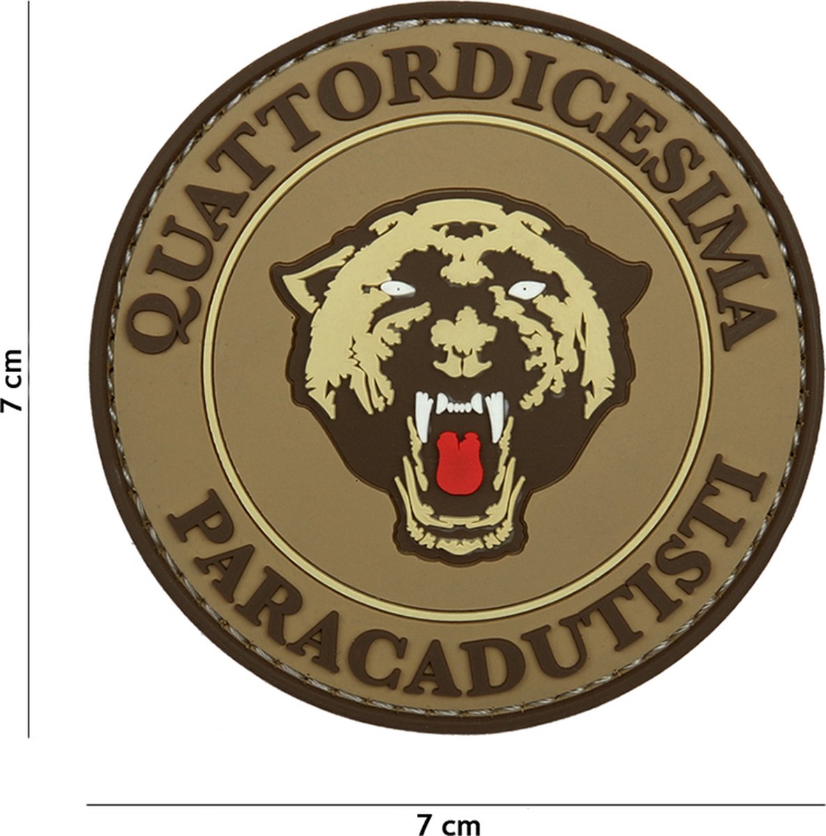 Embleem 3D PVC Paracadutisti coyote