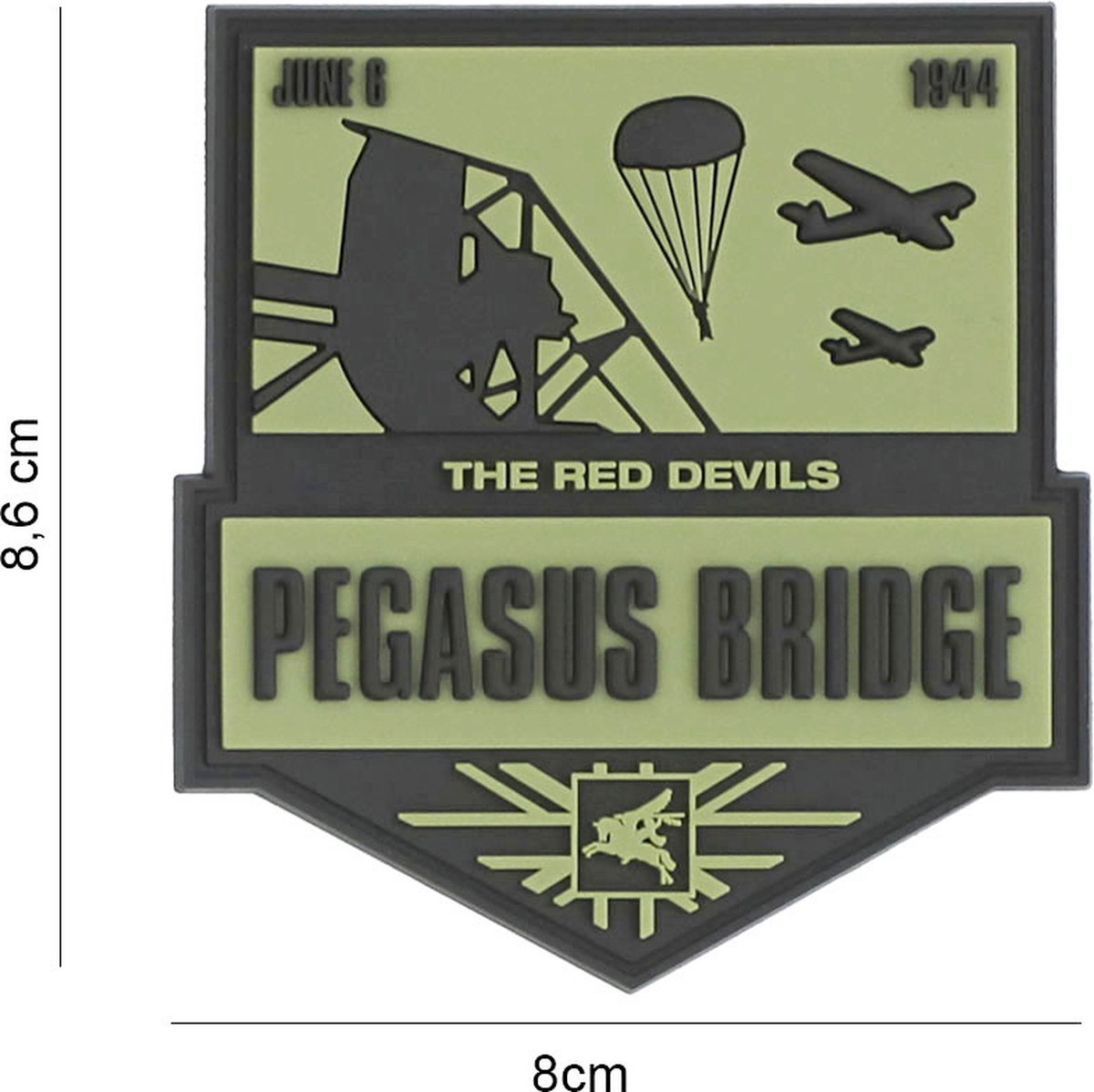 Embleem 3D PVC Pegasus Bridge