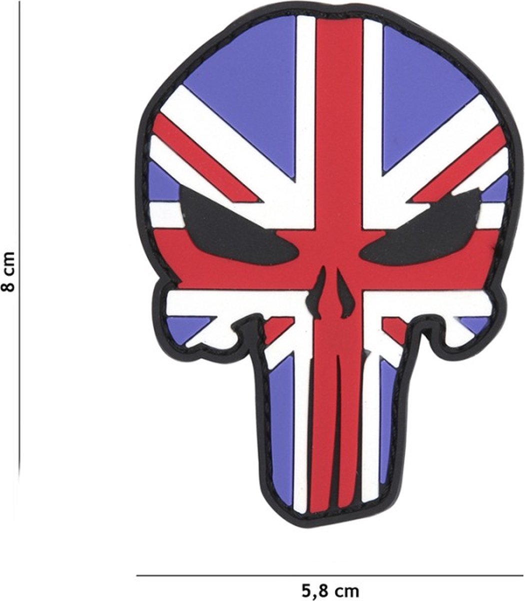 Embleem 3D PVC Punisher UK
