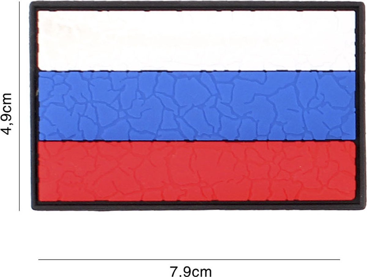 Embleem 3D PVC Rusland cracked