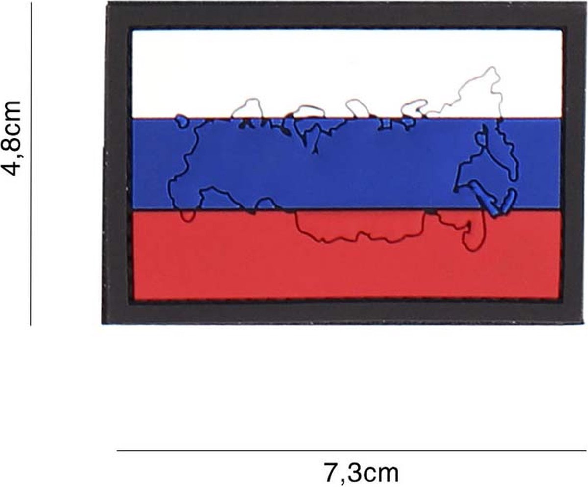 Embleem 3D PVC Rusland met contour